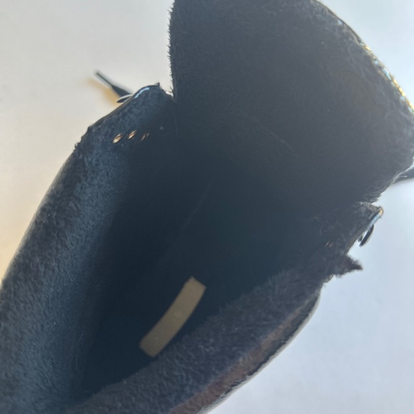 H&M Black Patent Leather Quilted Combat Boots size EUR 41, US 10.5 - Picture 13 of 14